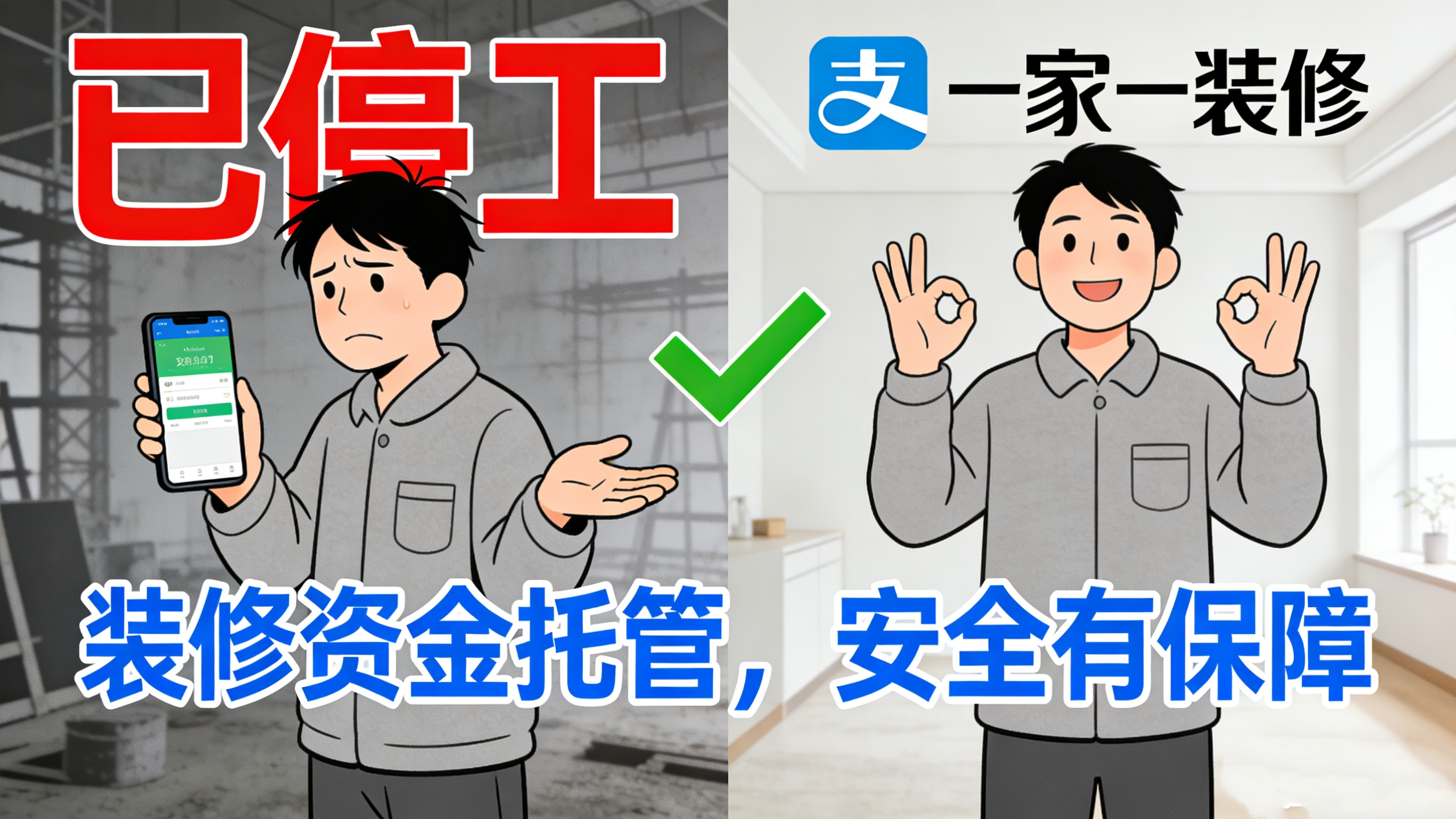 裝修款交出去心就慌？一家一裝飾聯(lián)手支付寶：您的滿意，才是我們的收款碼